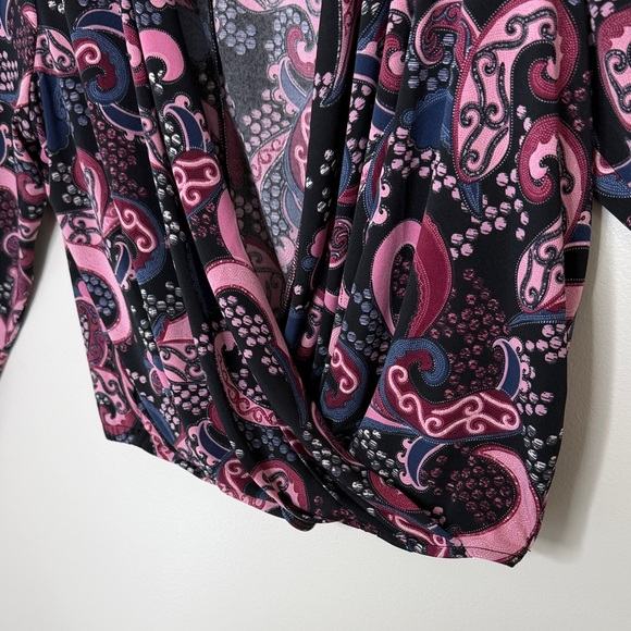 Lane Bryant Colorful Purple Stretch Workwear Top Size 18/20 - Picture 11 of 15